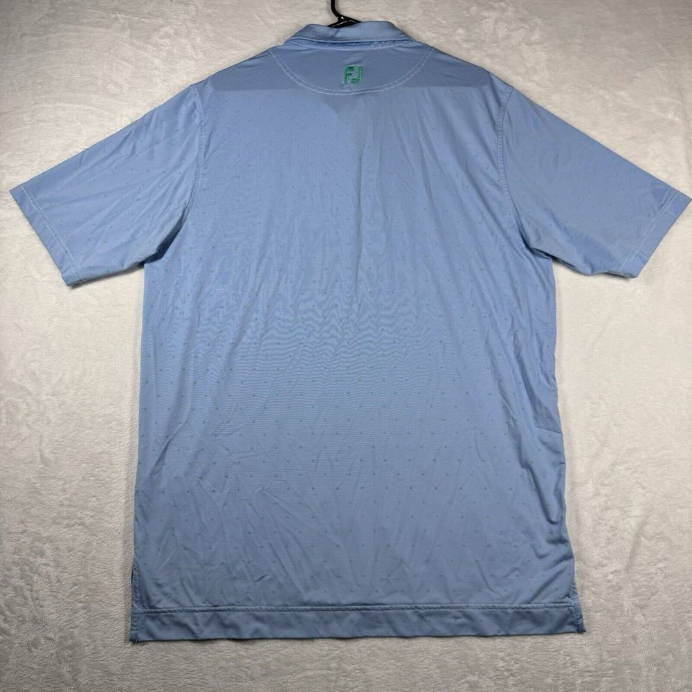 Footjoy Polo Performance Golf Polo Mens Size Large‎ Short Sleeve Polka Dot - Picture 8 of 14